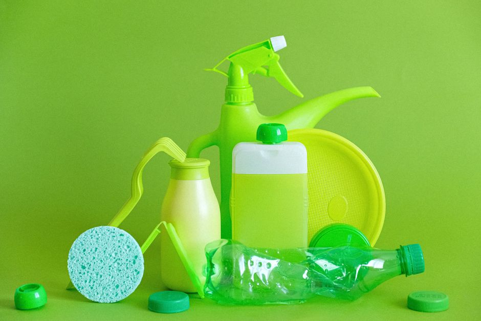 Eco-friendly cleaning supplies used for move-out cleaning